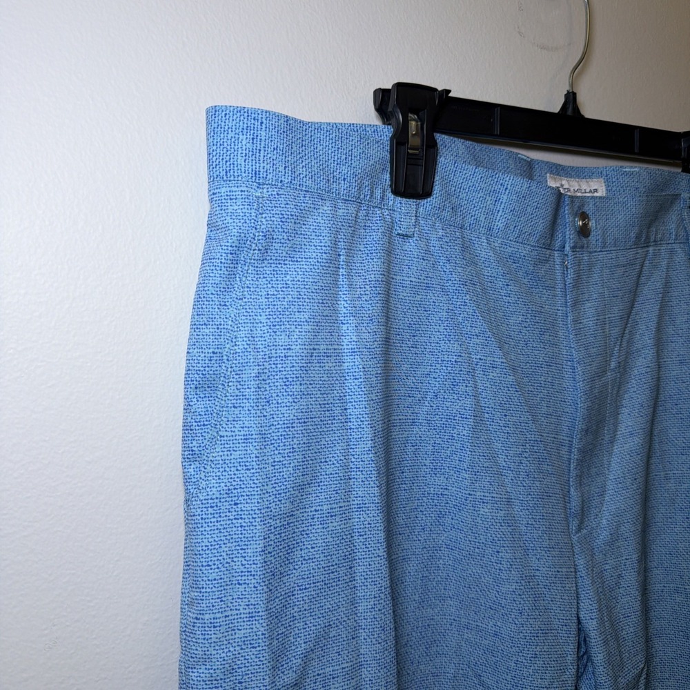 Peter Millar Shorts Men 40 Blue Shackelford Performance Hybrid Golf 10" Inseam - Picture 2 of 11